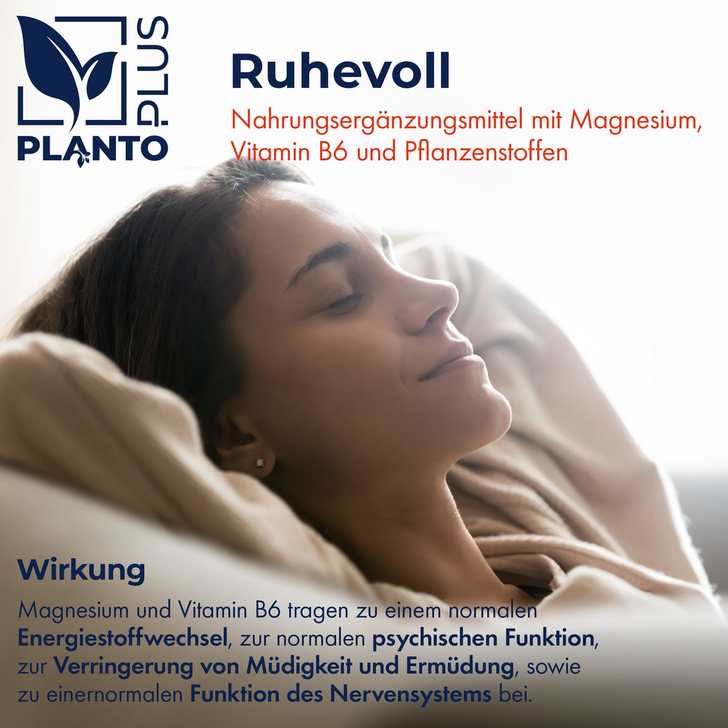 Ruhevoll Kapseln mit Magnesium, Vitamin B6 und Pflanzenstoffen - 90 Stück